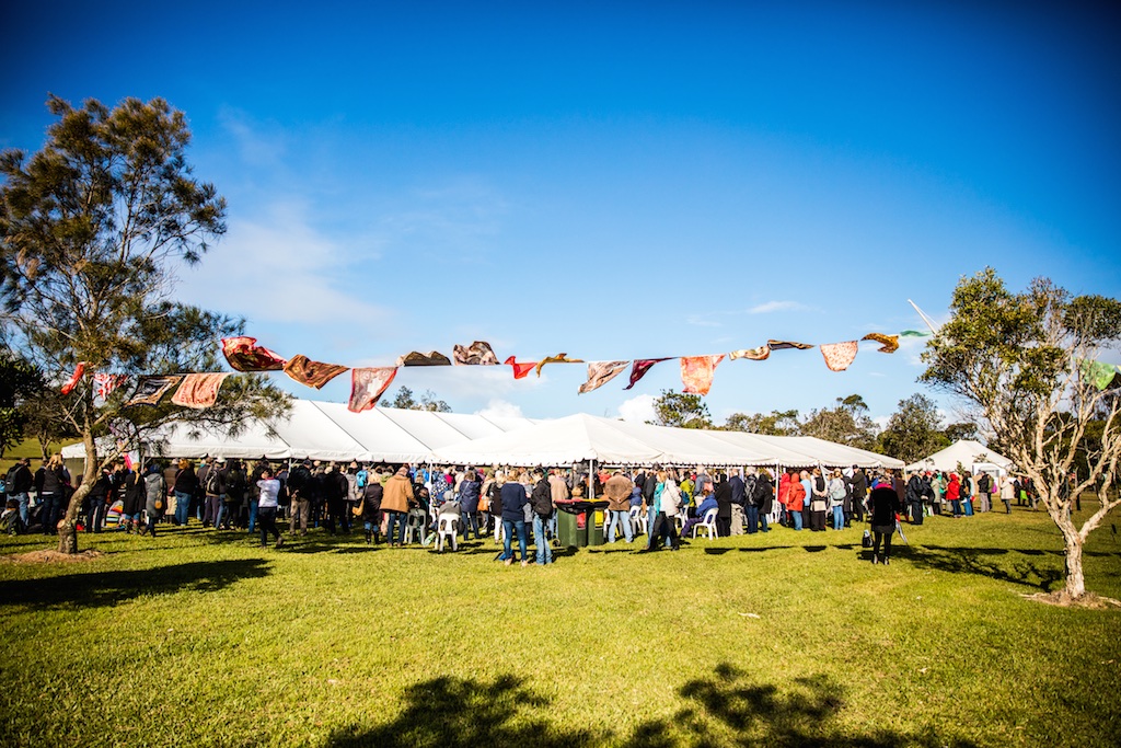 Rain, what rain? Blue skies broke for 'True Believers' -pic Evan Malcolm