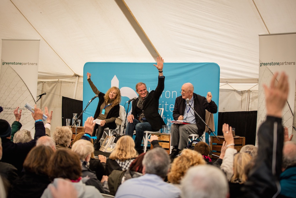 All in favour... -Edna Crew, Ross Coulthart and Tim Fisher in The War Room -pic Evan Malcolm