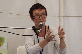 Roz Hopkins discusses the ins-and-outs of self-publishing at Byron Writers Festival 2016. Photo: SCU/Kaleb Smith